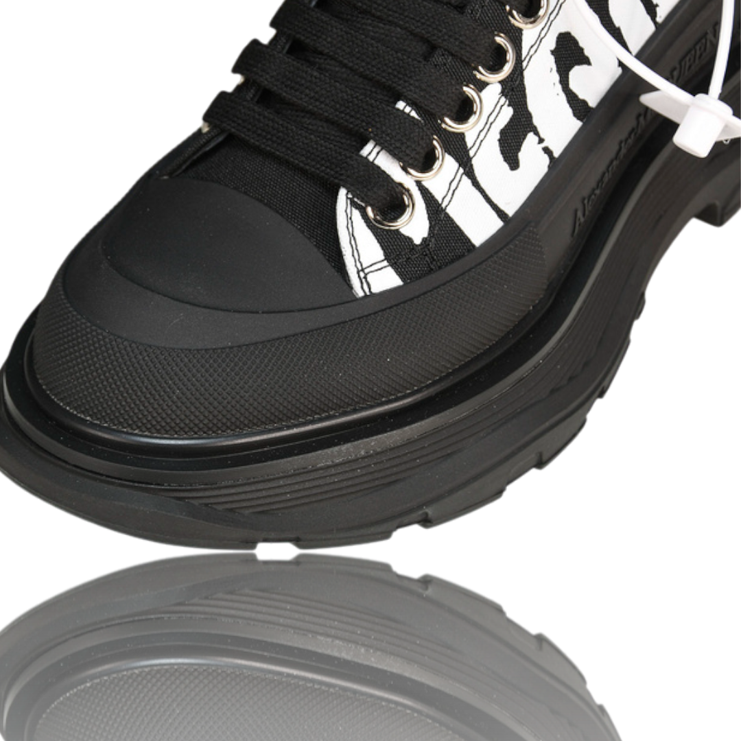 McQueen Tread Slick Low  Graffiti 'Black'