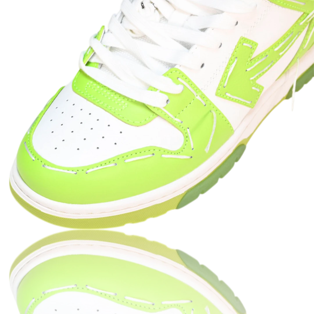Off-White Out Of Office Low Top - Sartorial Stitch 'Green White'