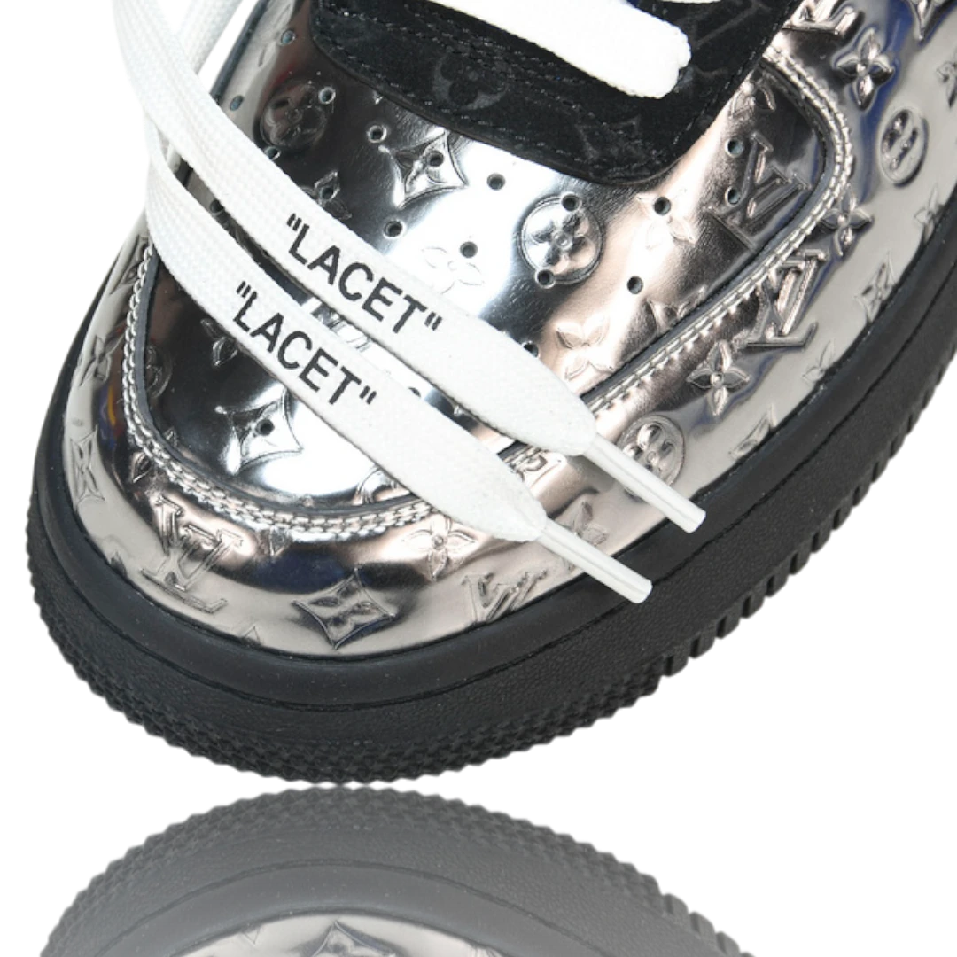 Louis Vuittоп x AF1 By Virgil Abloh ‘Black Metallic Silver’