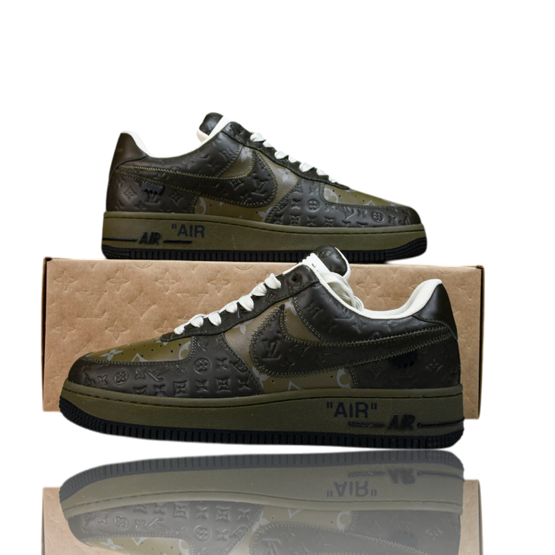 Louis Vuittоп x AF1 By Virgil Abloh 'Brown Grey'