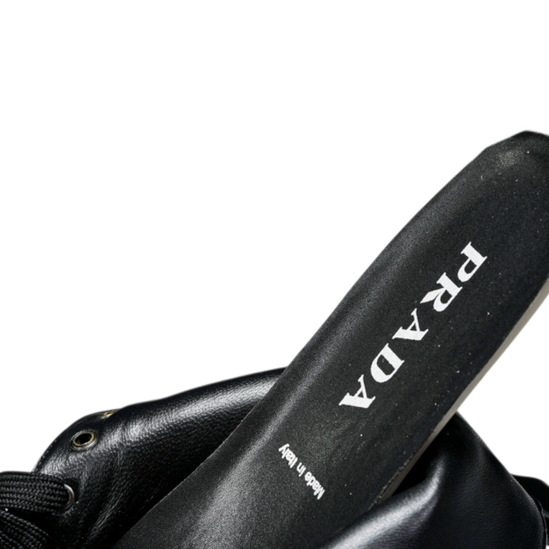 Prada Monolith brushed Boots 'With Pouch'