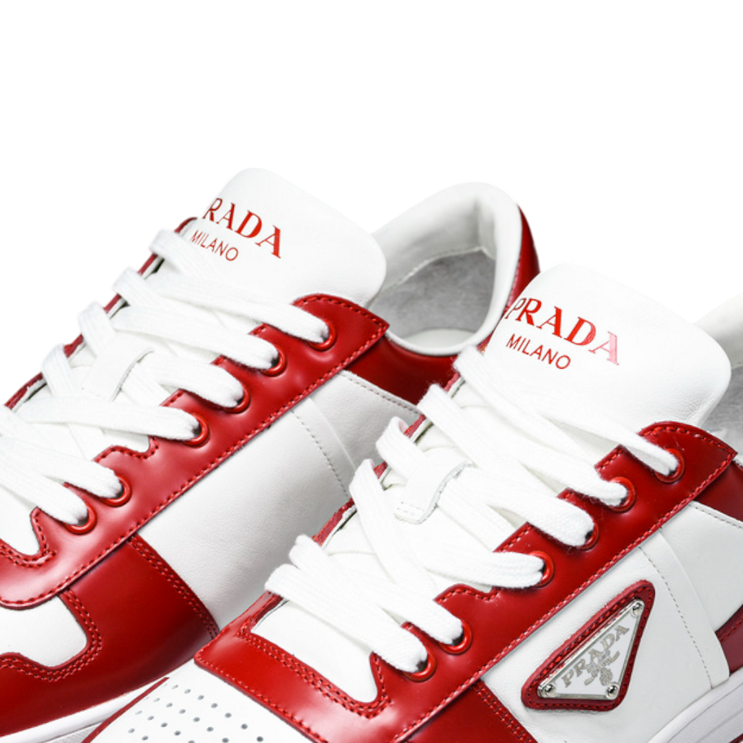 Prada Downtown Sneaker 'White Lacquer Red'