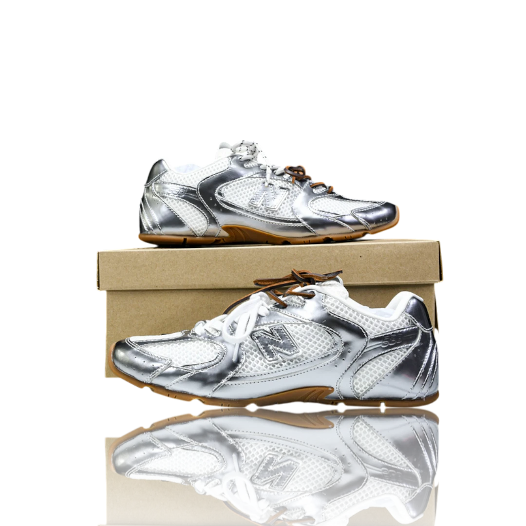 NB 530 SL x Miu Miu 'Metallic Silver'