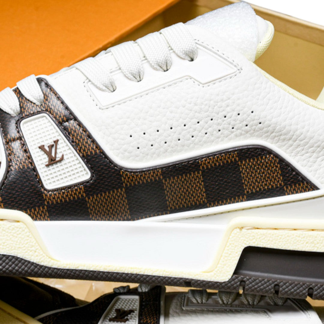 Louis Vuittоп Trainer Low By Tyler, The Creator 'White Mocha Damier'