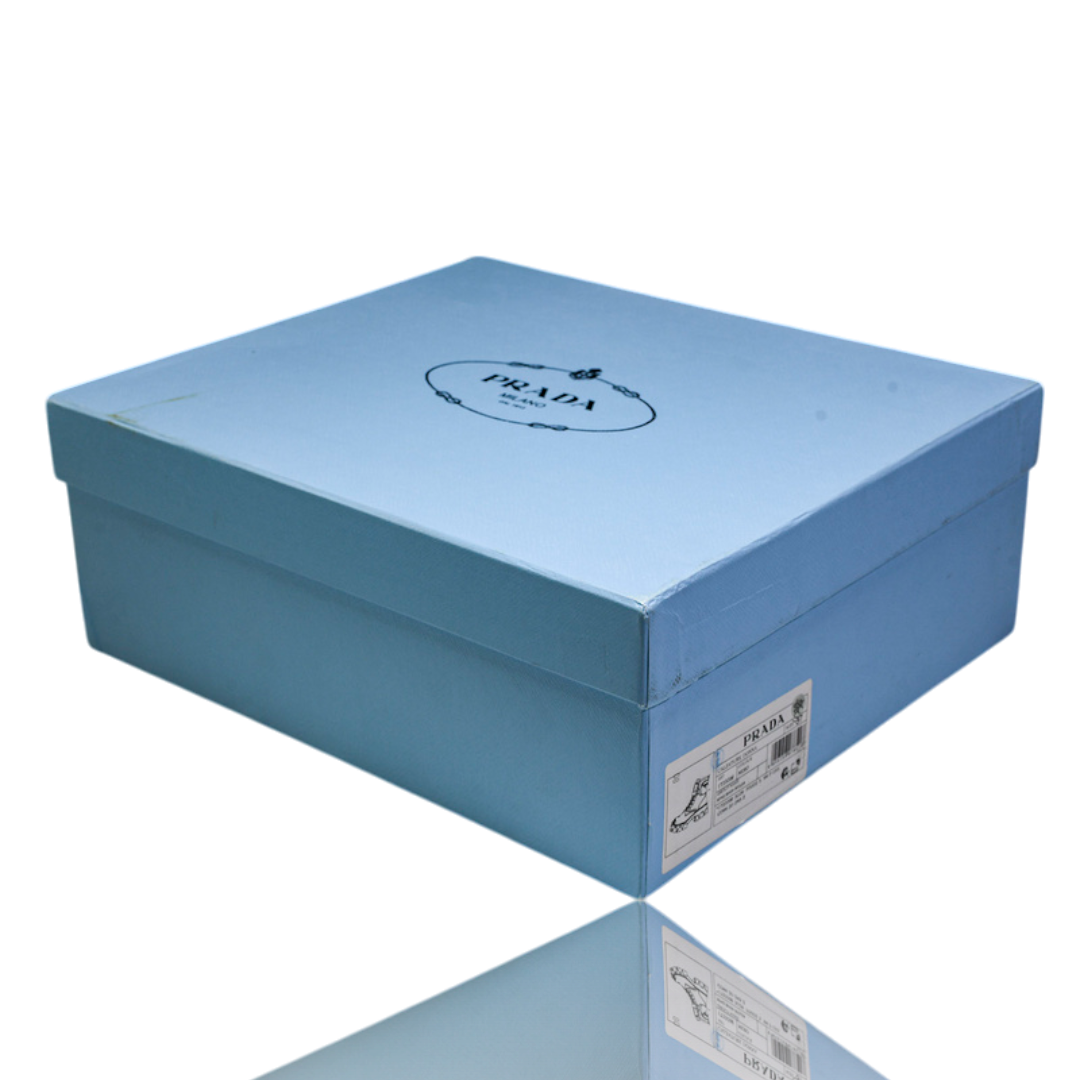 Prada Monolith brushed Boots 'With Pouch'