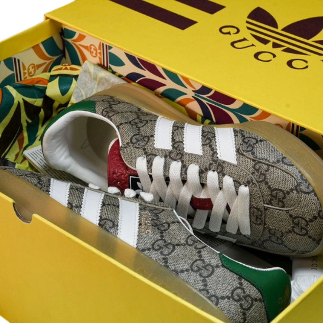 Guссi x Gazelle 'Beige GG Monogram'