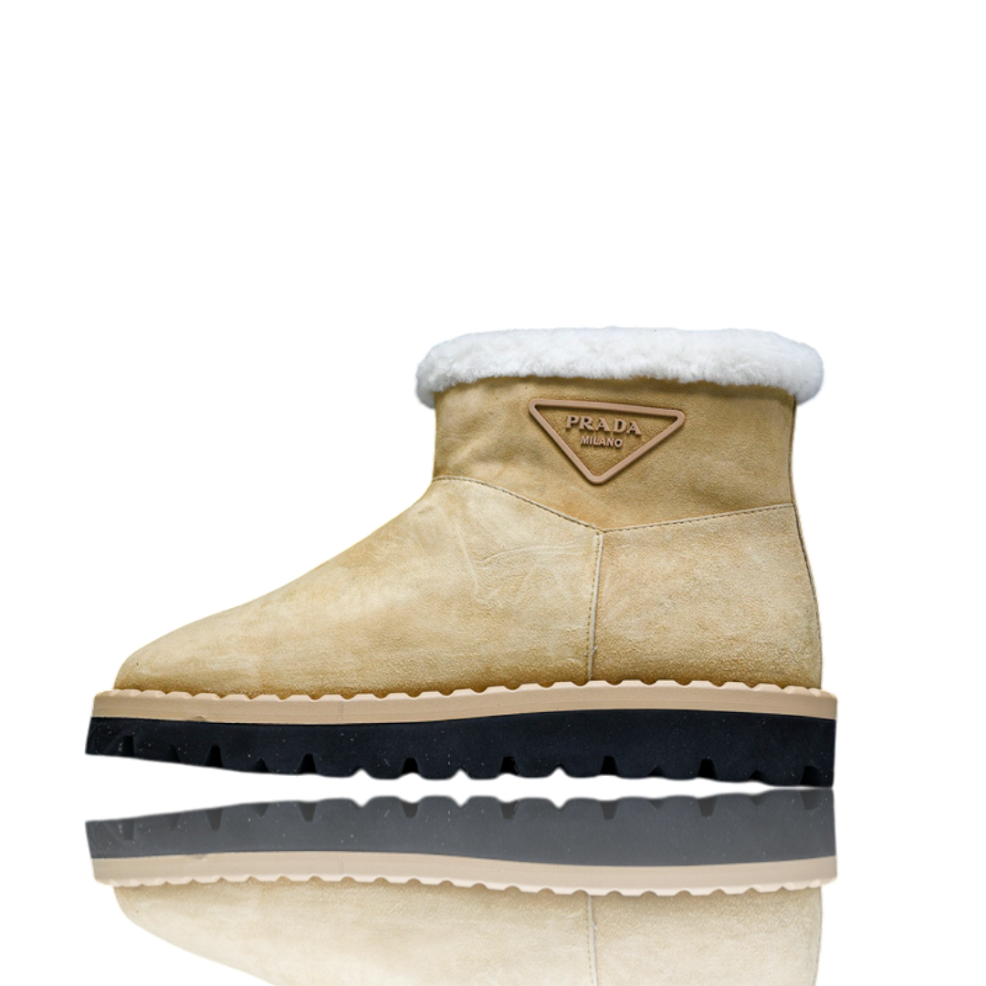 Prada Ankle Boots 'Beige'