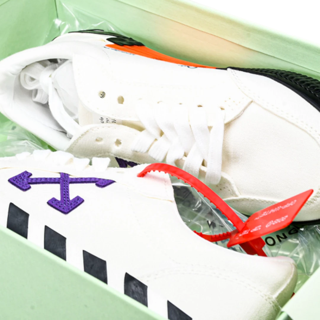 Off-White Vulc Low 'White Purple Arrow'