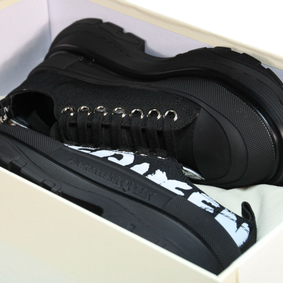 McQueen Tread Slick Low  Graffiti 'Black'