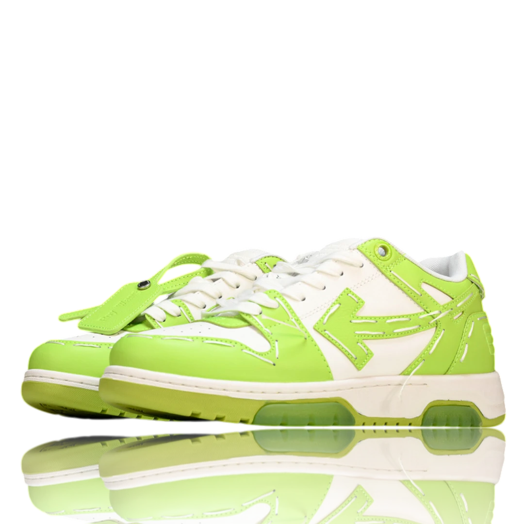 Off-White Out Of Office Low Top - Sartorial Stitch 'Green White'