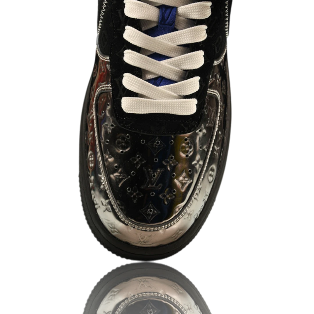 Louis Vuittоп x AF1 By Virgil Abloh ‘Black Metallic Silver’
