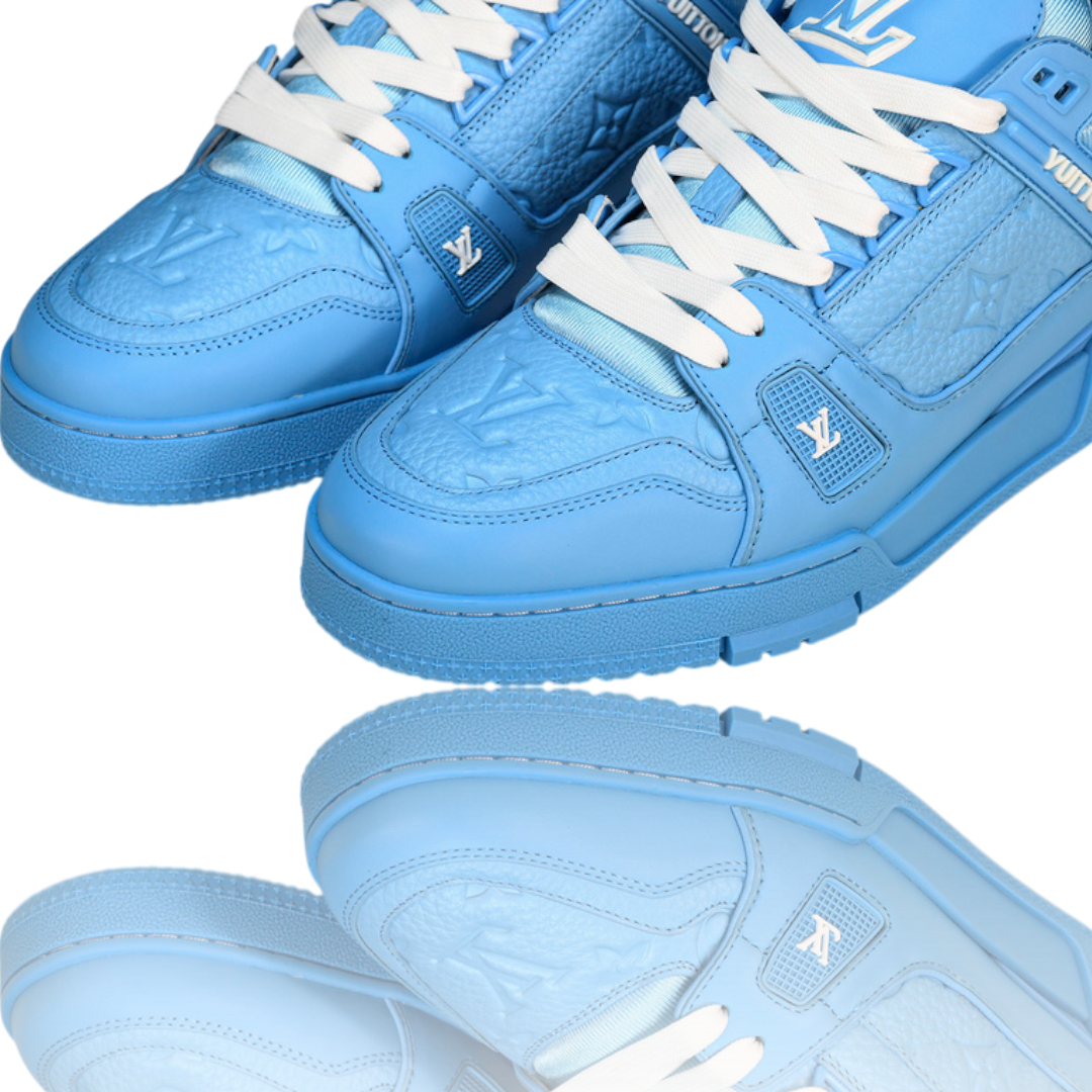 Louis Vuittоп Trainer Low 'Monogram Blue Embossed'
