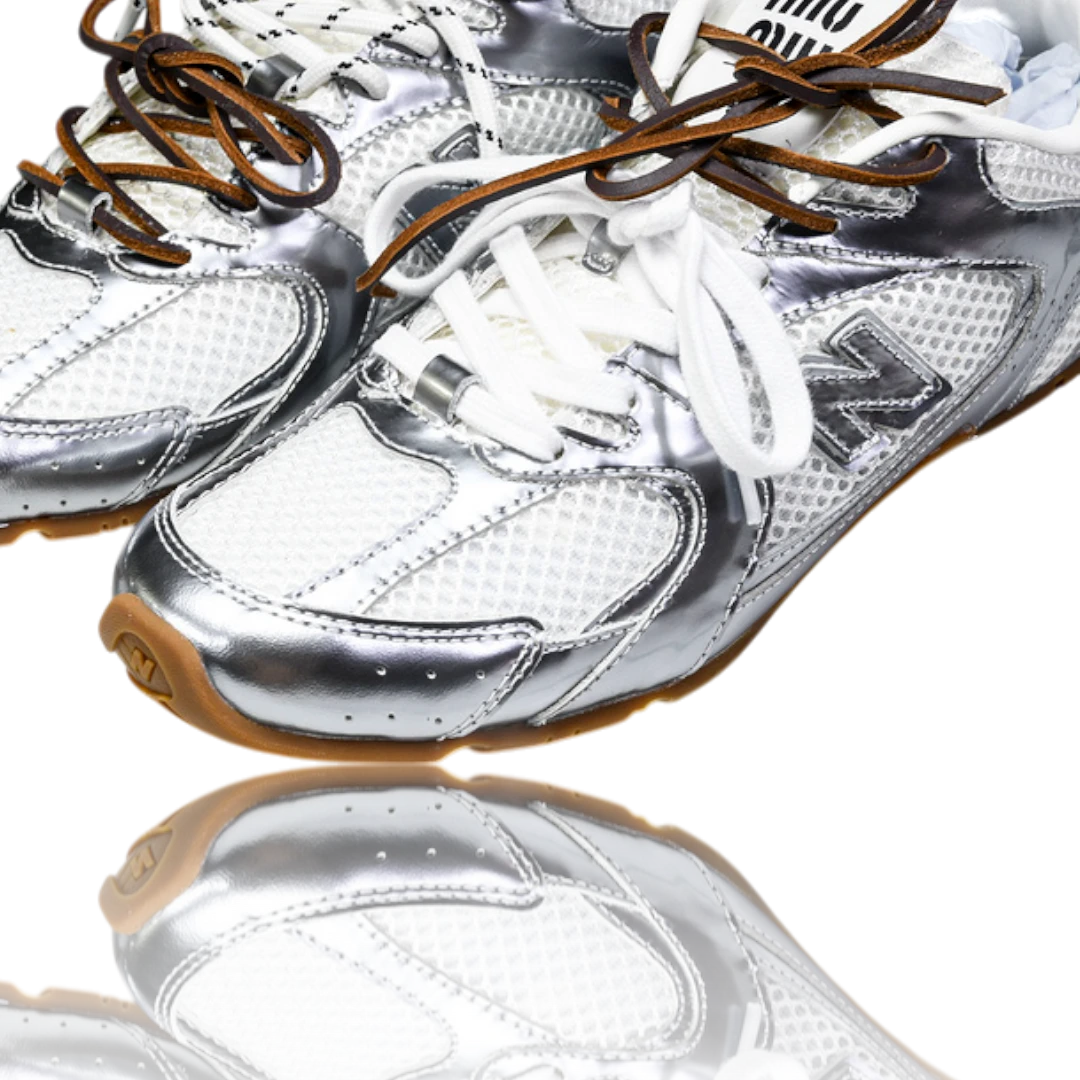 NB 530 SL x Miu Miu 'Metallic Silver'