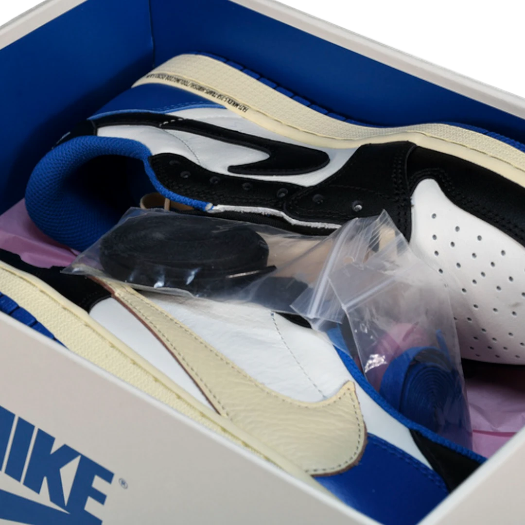 (CLEARANCE) Travis Scott x AJ1 Low OG Fragment ‘Military Blue’