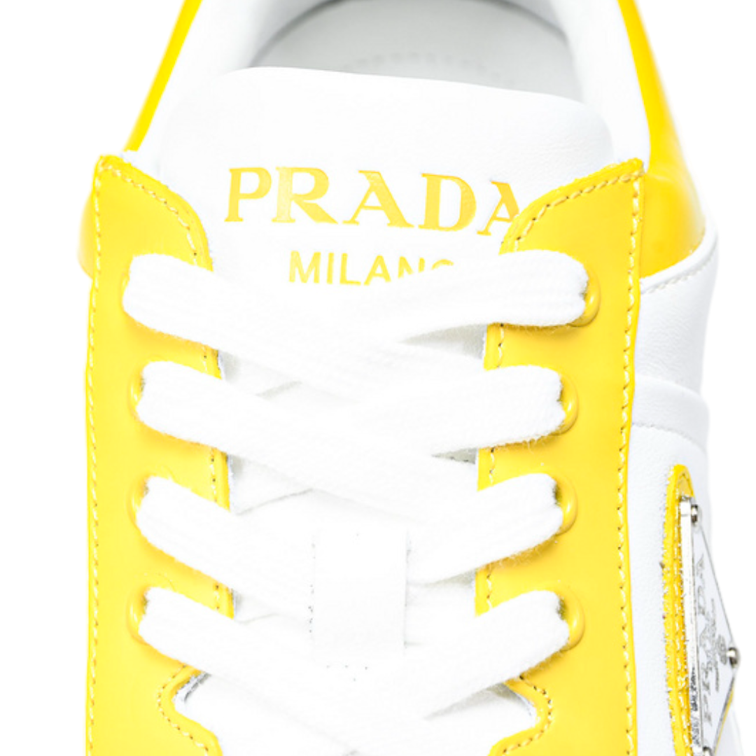 Prada Downtown Sneaker 'White Yellow Sun'