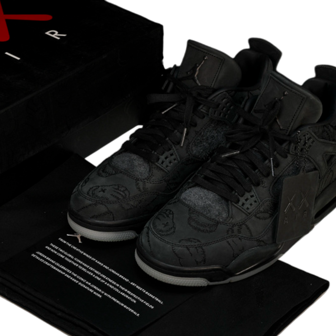 KAWS x AJ4 Retro 'Black'