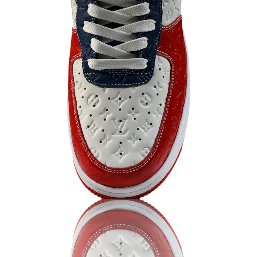 Louis Vuittоп x AF1 By Virgil Abloh 'White Red Blue'