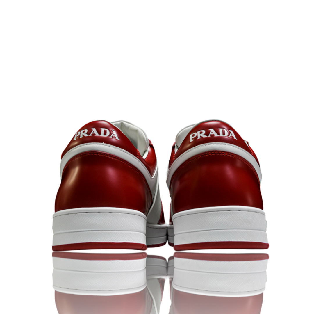 Prada Downtown Sneaker 'White Lacquer Red'