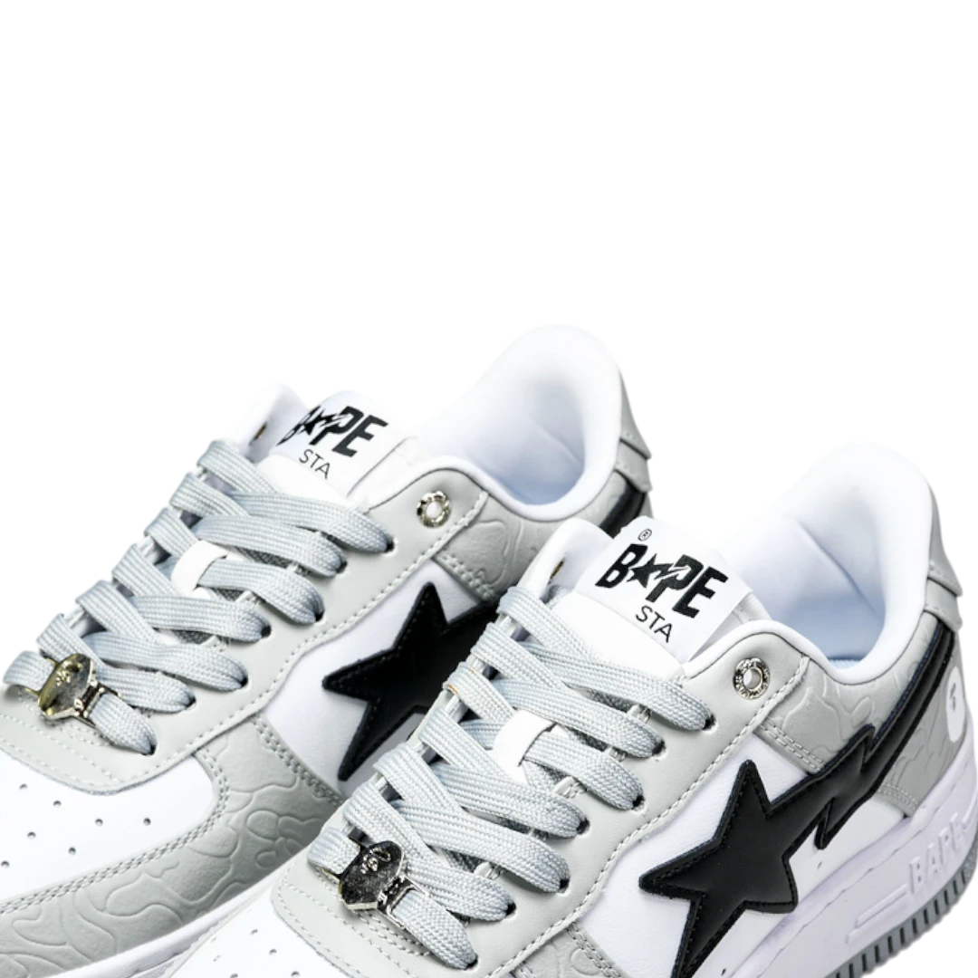 A Bathing Ape Bapesta 'White Grey'