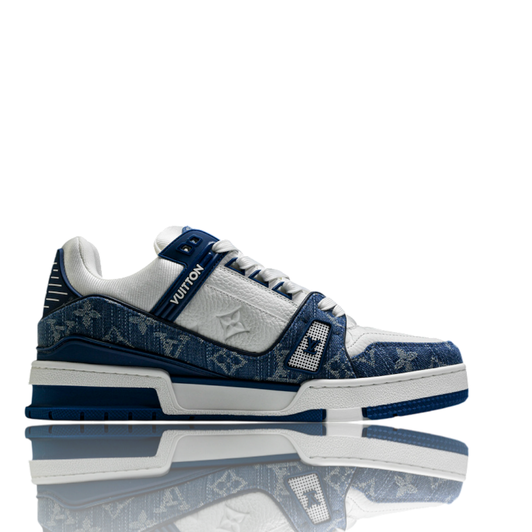 Louis Vuittоп Trainer Low 'Monogram Denim White Blue'