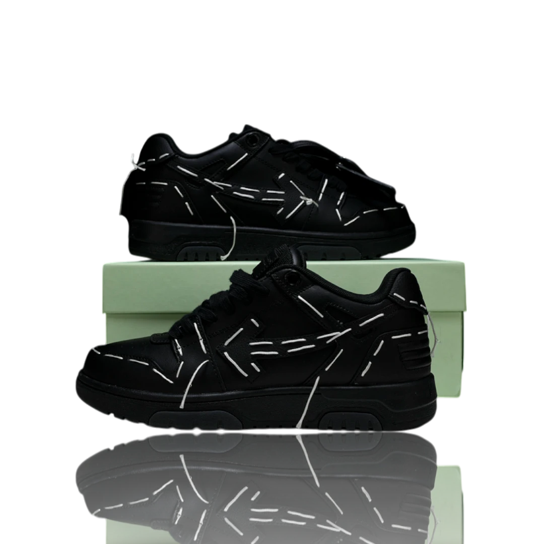 Off-White Out Of Office Low Top - Sartorial Stitch 'Black'