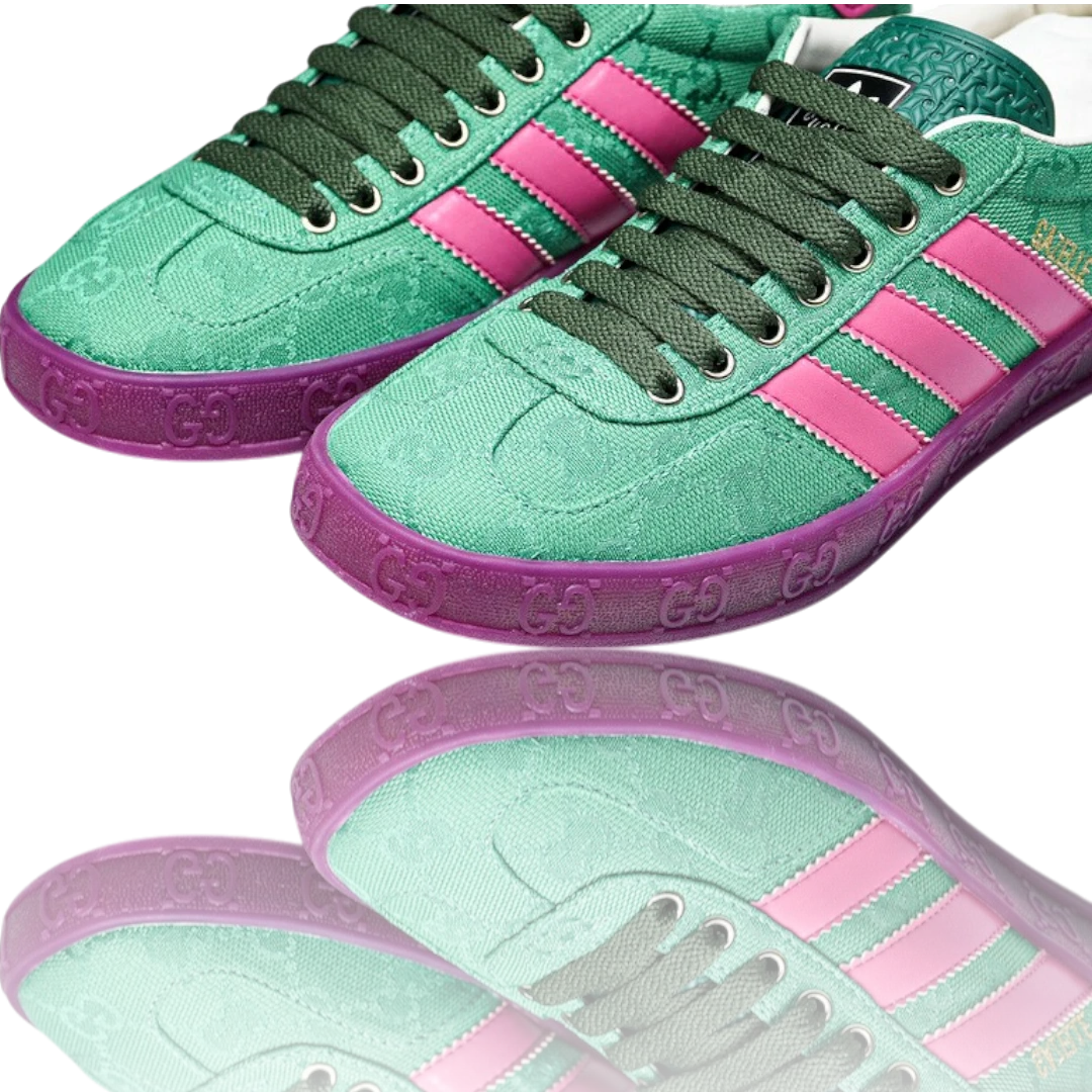 Guссi x Gazelle 'Green GG Monogram'