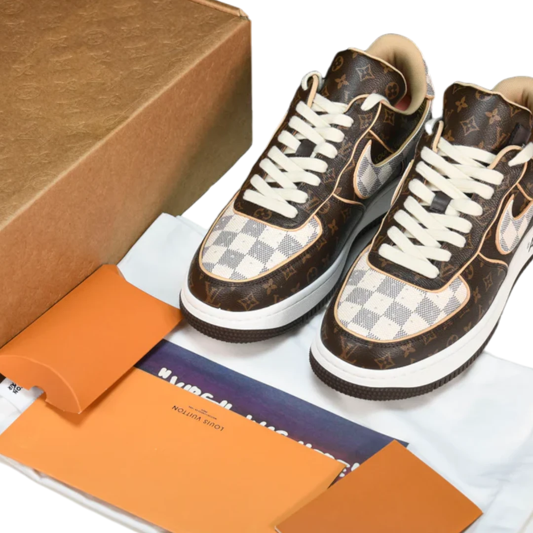 Louis Vuittоп x AF1 By Virgil Abloh ‘Monogram Brown'