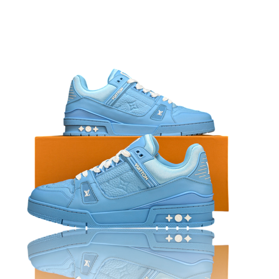 Louis Vuittоп Trainer Low 'Monogram Blue Embossed'