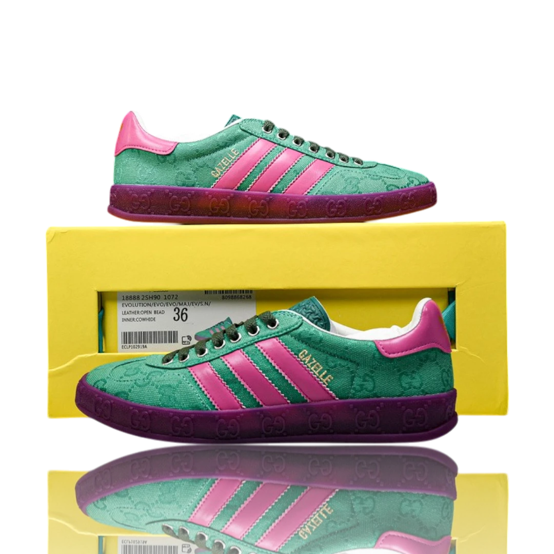 Guссi x Gazelle 'Green GG Monogram'