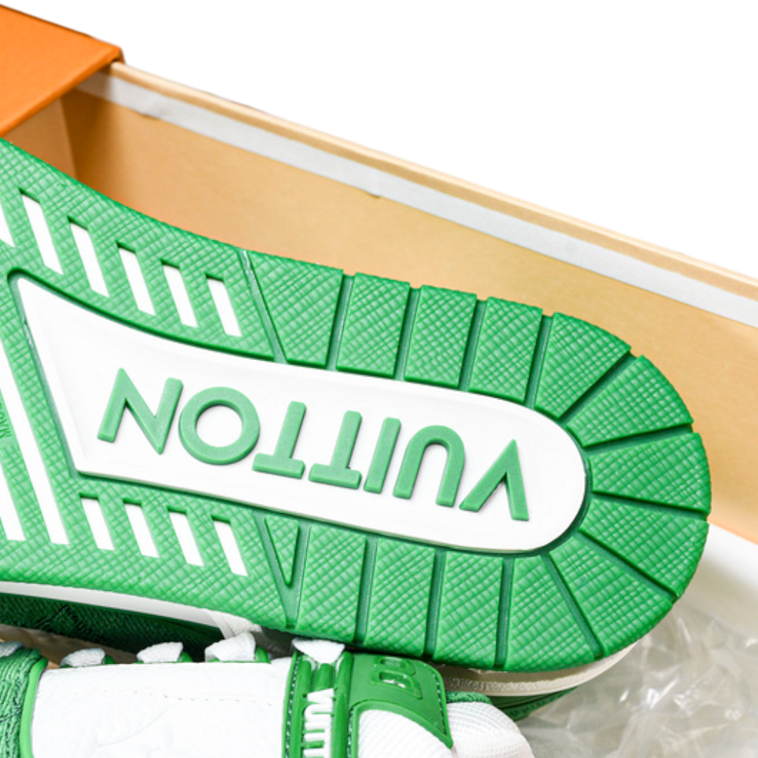 Louis Vuittоп Trainer Low 'Monogram Denim White Green'