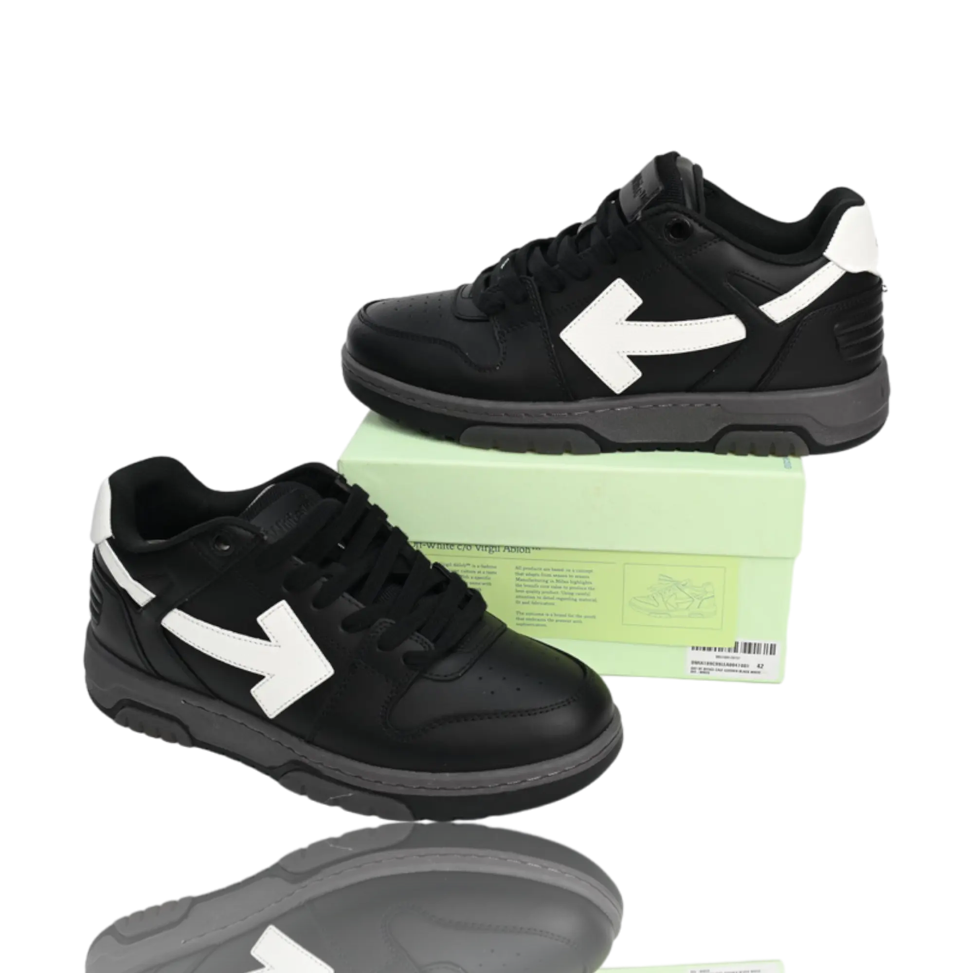 Off-White Out Of Office Low Top 'Black White'