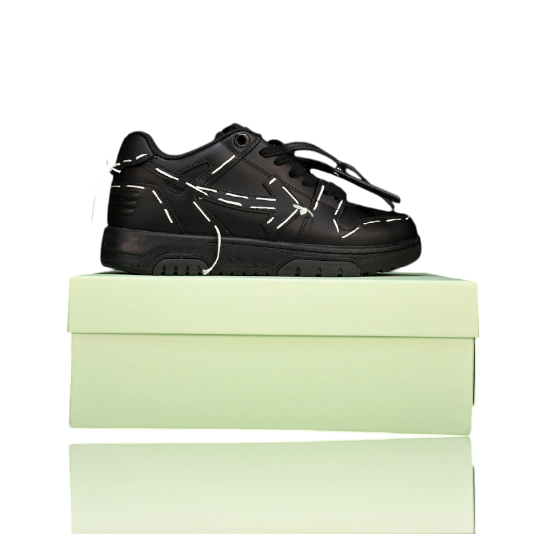Off-White Out Of Office Low Top - Sartorial Stitch 'Black'