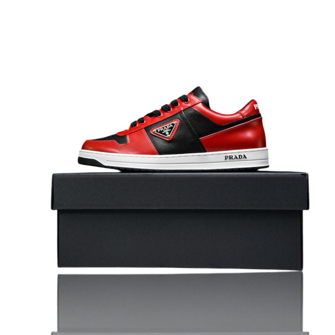 Prada Downtown Sneaker 'Black Red'