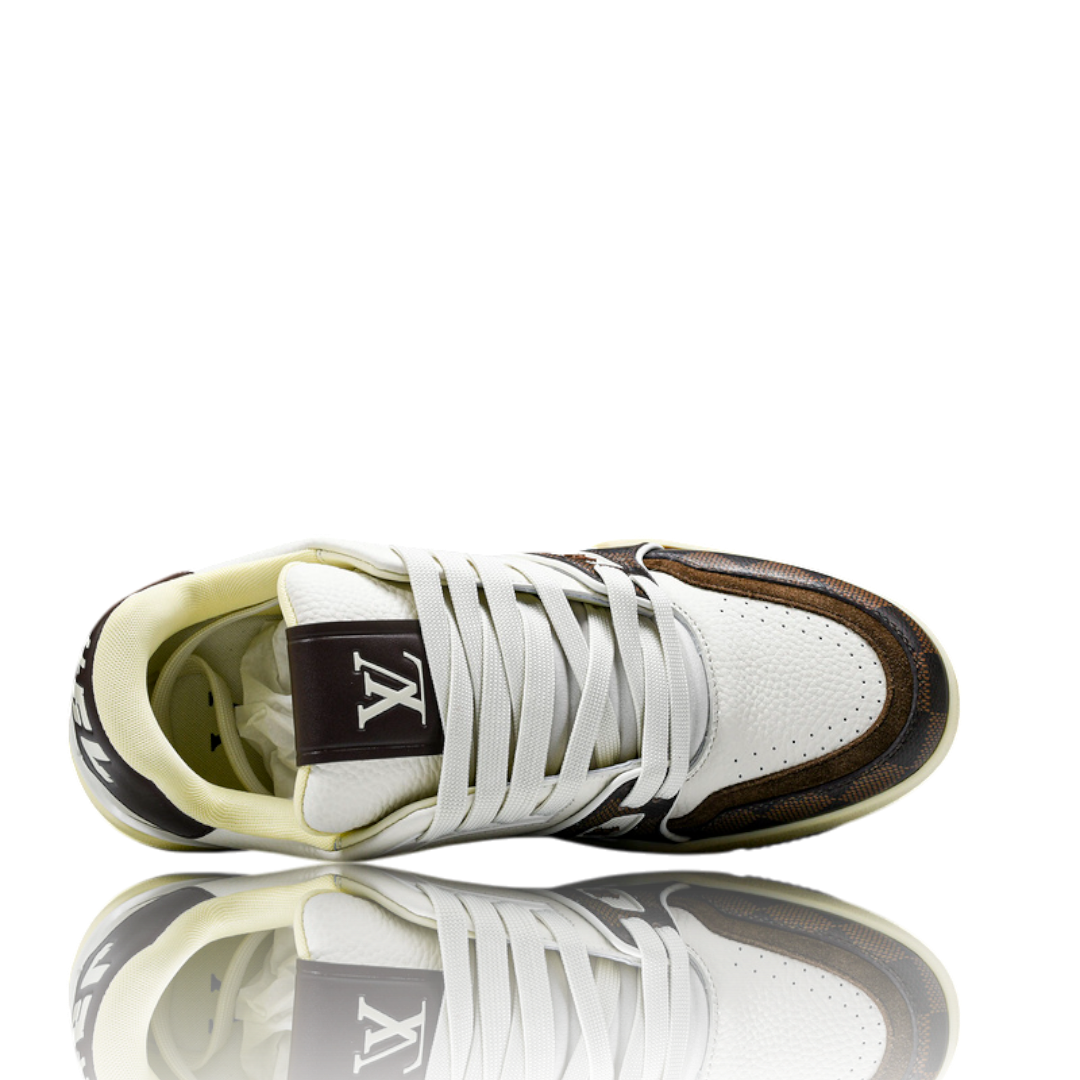 Louis Vuittоп Trainer Low By Tyler, The Creator 'White Mocha Damier'