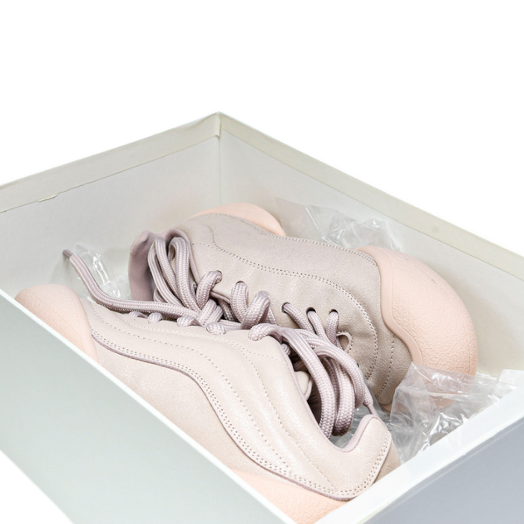 McQueen Trainers Flexion Crackled Leather 'Pink'