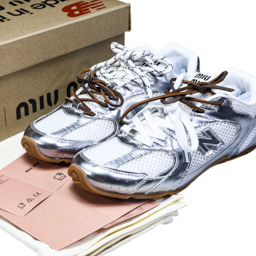 NB 530 SL x Miu Miu 'Metallic Silver'