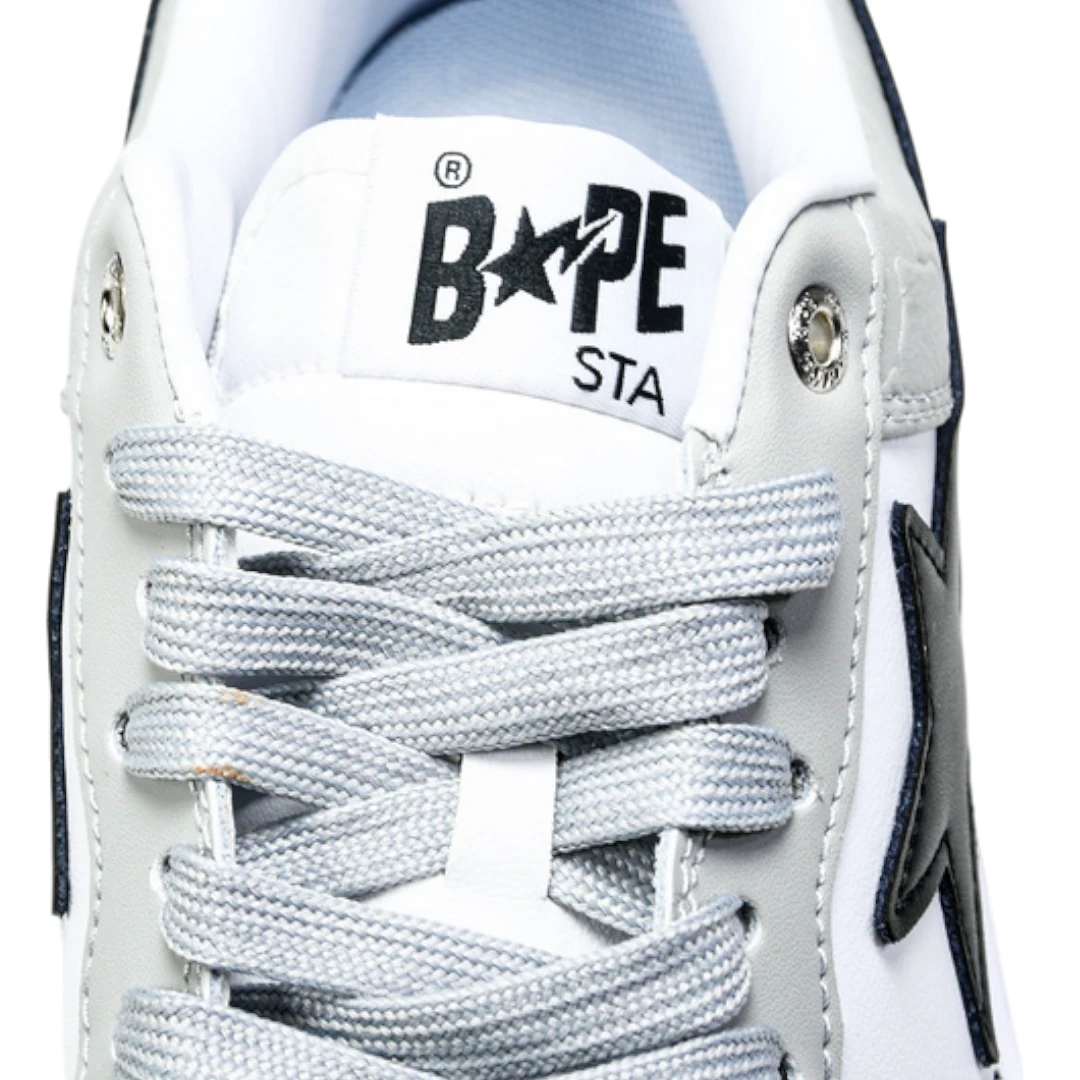 A Bathing Ape Bapesta 'White Grey'