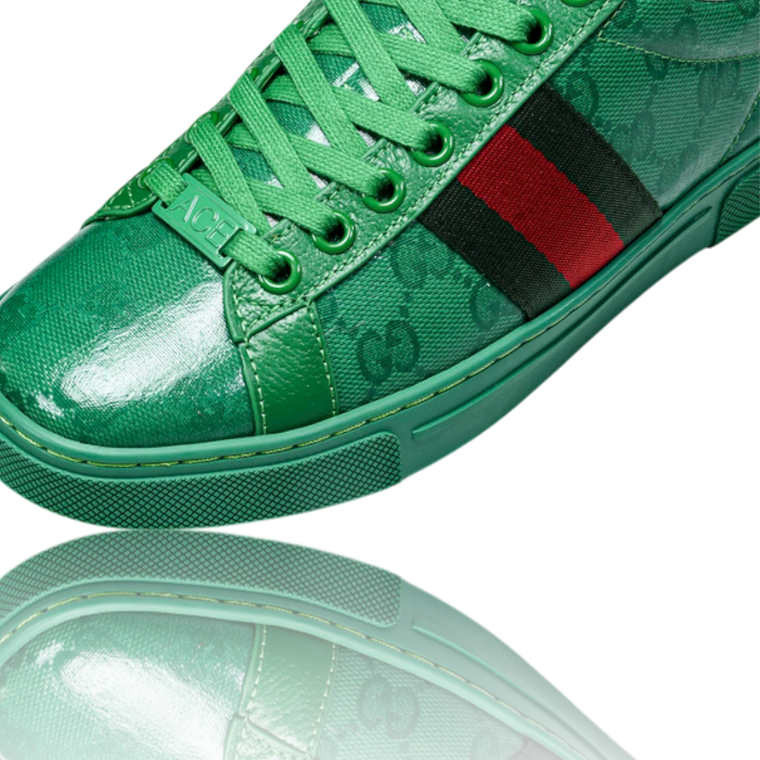 Guссi Ace Web 'Green Monogram'