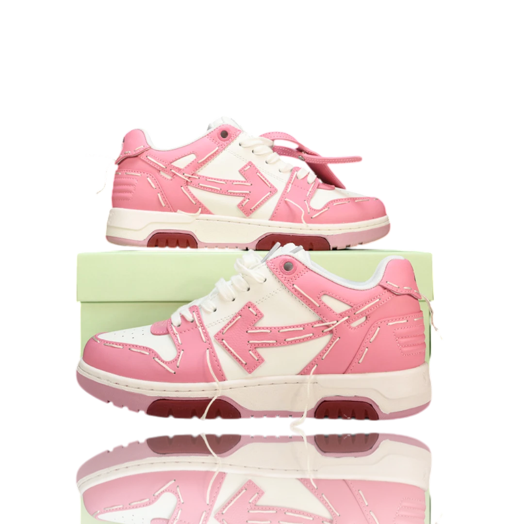 Off-White Out Of Office Low Top - Sartorial Stitch 'White Pink'
