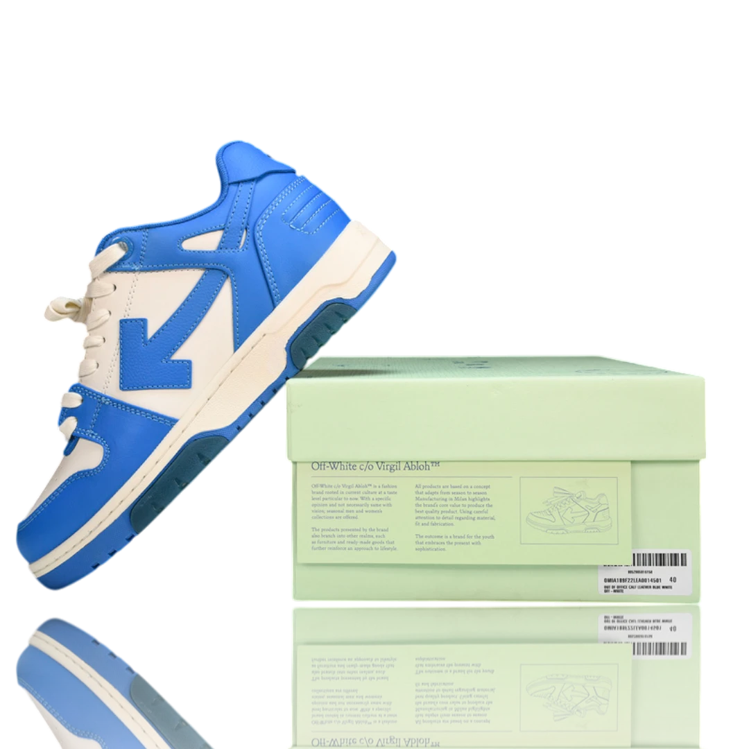 Off-White Out Of Office Low Top 'White Blue'