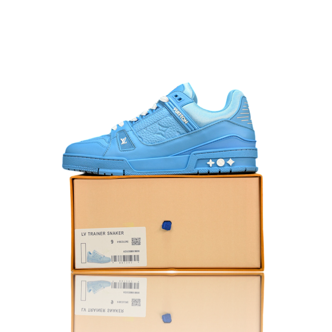 Louis Vuittоп Trainer Low 'Monogram Blue Embossed'