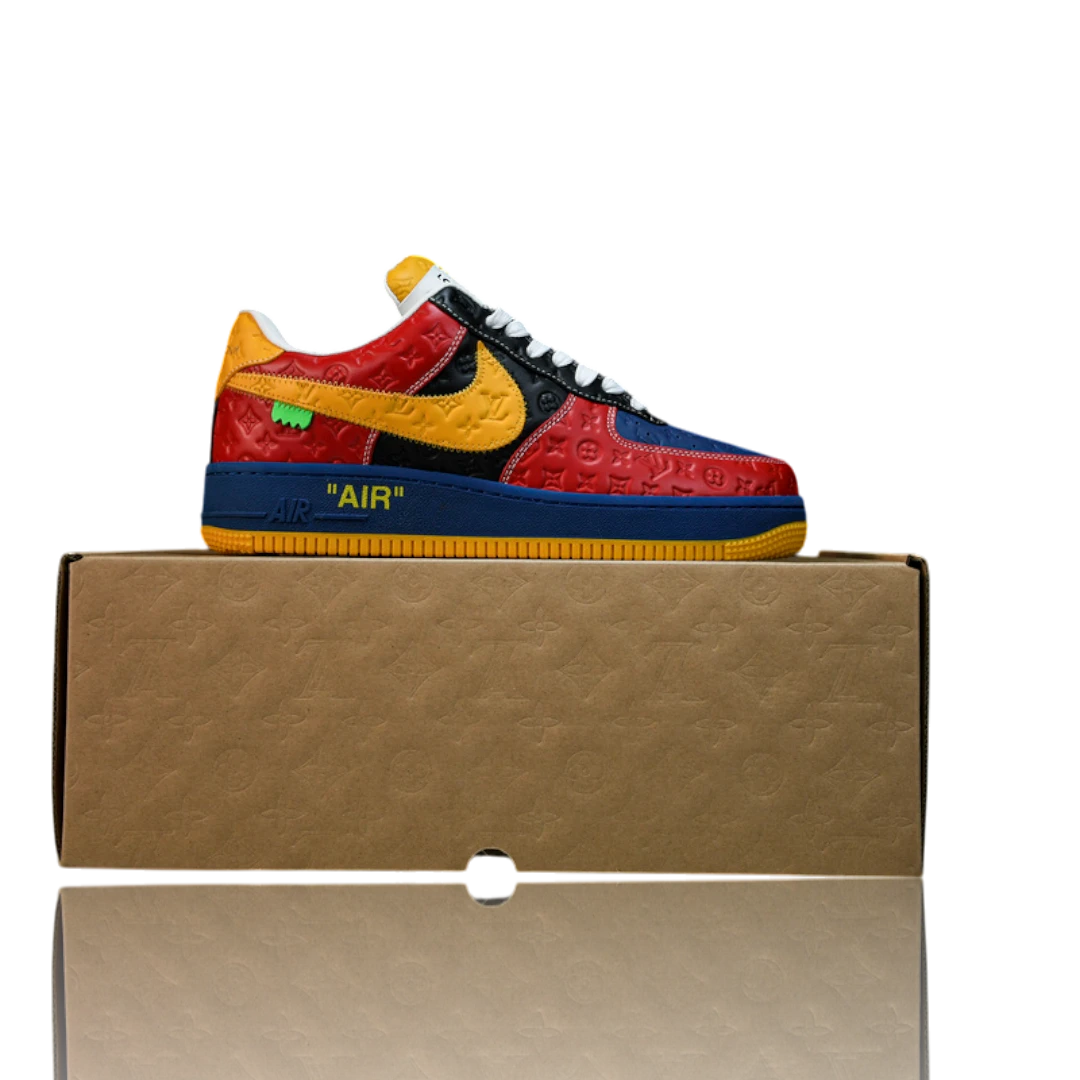 Louis Vuittоп x AF1 By Virgil Abloh 'Red Blue Yellow'