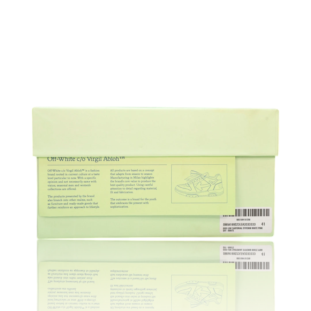 Off-White Out Of Office Low Top - Sartorial Stitch 'White Pink'