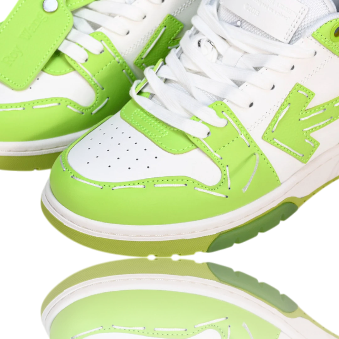 Off-White Out Of Office Low Top - Sartorial Stitch 'Green White'