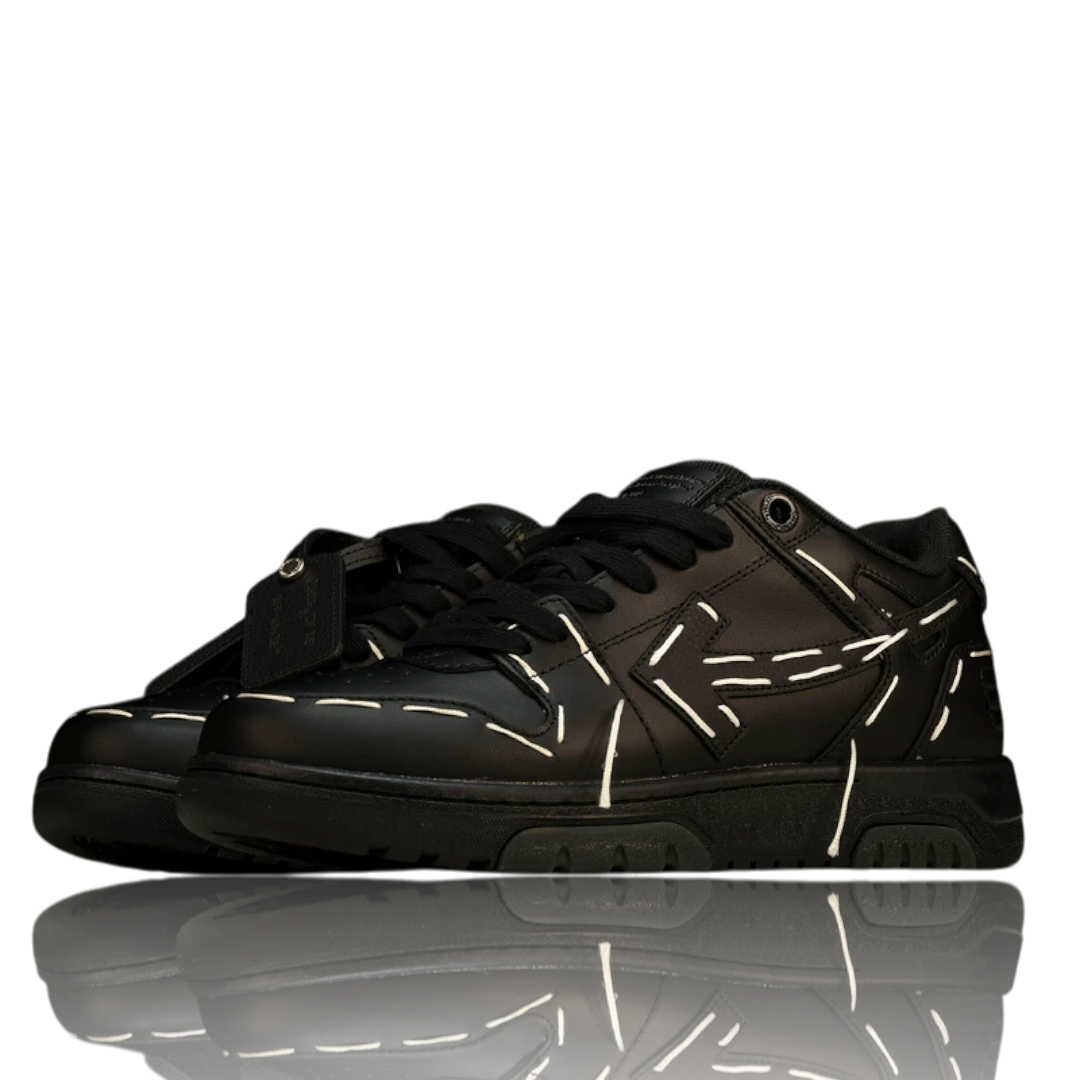 Off-White Out Of Office Low Top - Sartorial Stitch 'Black'