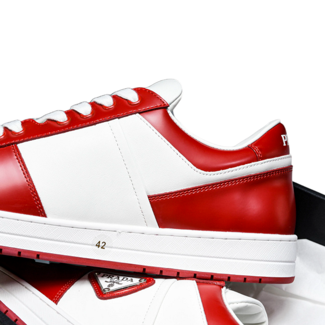 Prada Downtown Sneaker 'White Lacquer Red'