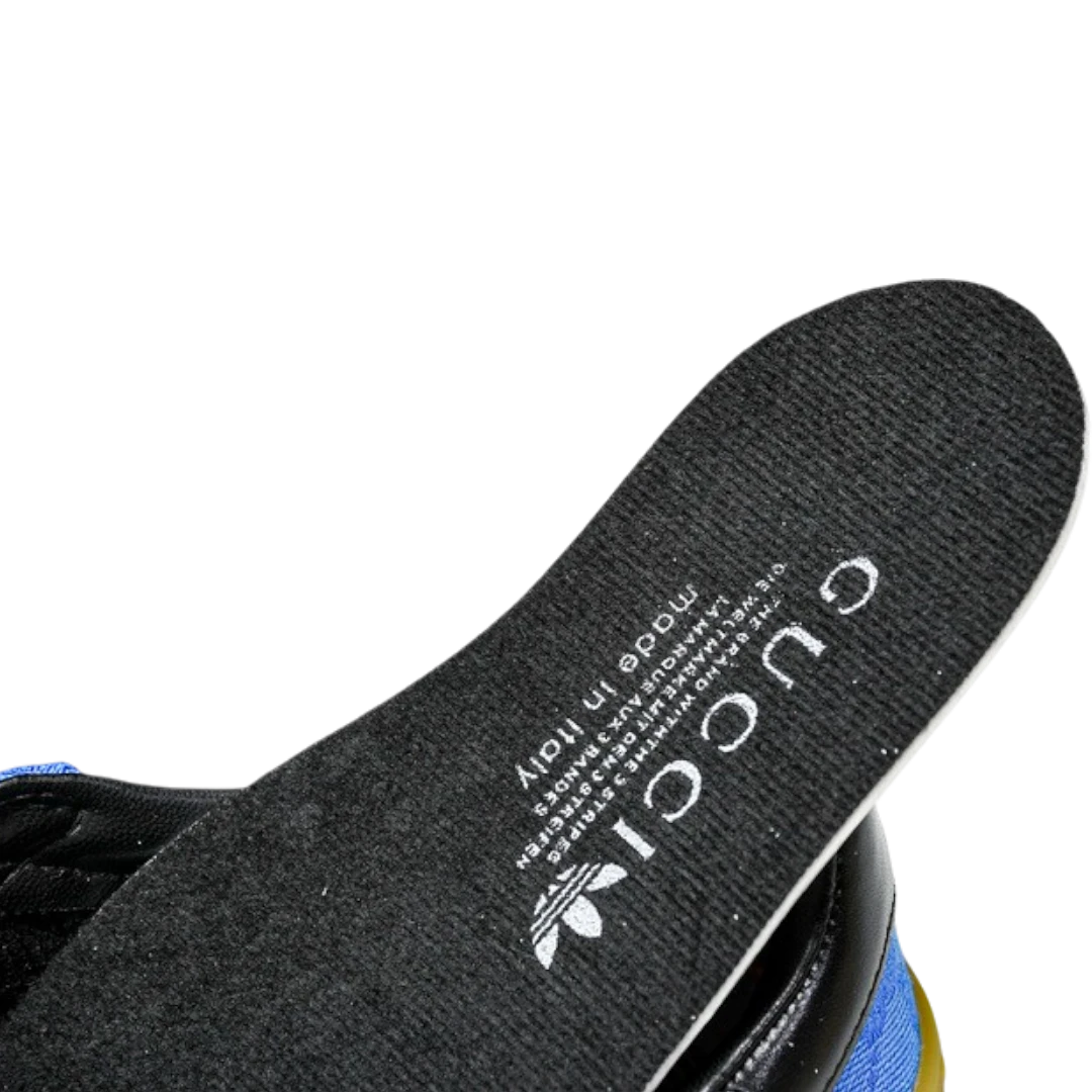 Guссi x Gazelle 'Blue GG Monogram'