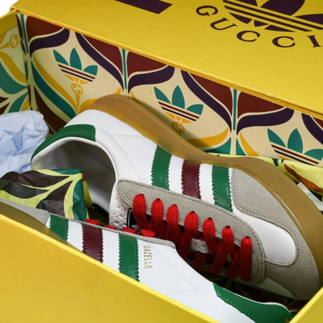 Guссi x Gazelle 'White Green Red'