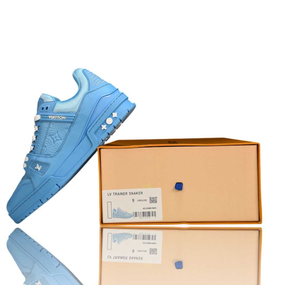 Louis Vuittоп Trainer Low 'Monogram Blue Embossed'