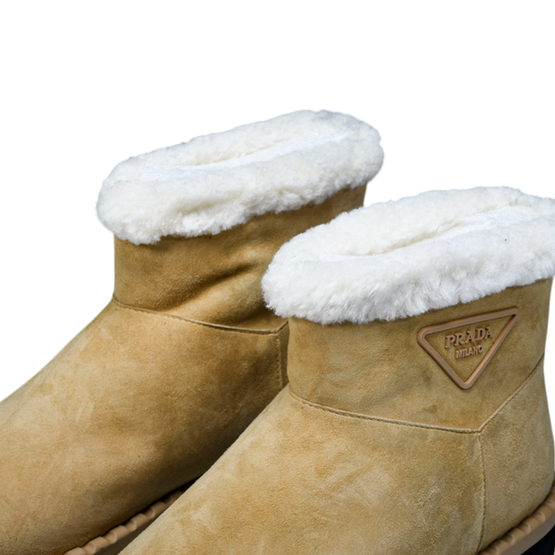 Prada Ankle Boots 'Beige'